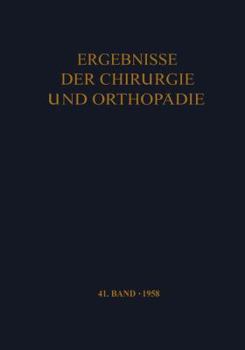 Paperback Ergebnisse Der Chirurgie Und Orthopädie [German] Book