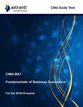 Paperback Cima Ba1 Fundamentals of Business Economics Study Text Book