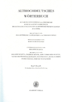 Paperback Band V: K-L, 16.-18. Lieferung (Loscon Bis Lyuzilun) [German] Book