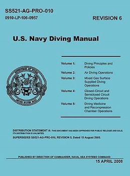 Hardcover U.S. Navy Diving Manual (Revision 6, April 2008) Book