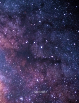 Notebook: Blank - Galaxy - Space - Universe Notebook Journal - Large 8.5 x 11 inches - Notebook Galaxy on Cover