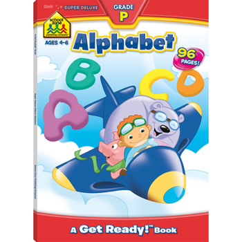 Paperback School Zone Alphabet 96-Page Workbook Book