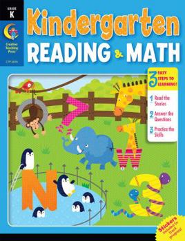 Paperback Kindergarten Reading & Math Book