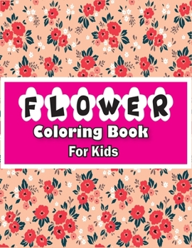 Paperback Flower Coloring Book for Kids: Kids Coloring Book Featuring 45+ Beautiful Stained Glass Flower Designs for Stress Relief and Relaxation Book