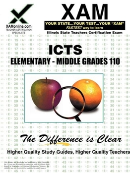 Paperback ICTS Elementary-Middle Grades 110 (Teacher Certification Exam) Book
