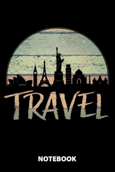 Travel Notebook: 100 Dotted Pages | 6X9 Inches | Sketchbook | Diary | Journal | For Men And Women | Christmas Or Birthday Gift For Him And Her | Funny Gift Idea | For Office | For School