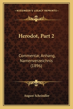 Paperback Herodot, Part 2: Commentar, Anhang, Namenverzeichnis (1896) [German] Book