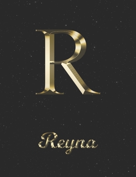 Reyna: 1 Year Daily Planner (12 Months) | Yellow Gold Effect Letter R Initial First Name | 2020 - 2021 | 365 Pages for Planning | January 20 - ... | Plan Each Day, Set Goals & Get Stuff Done