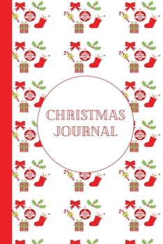 Paperback Christmas Journal: Black and White Interior, Lined Formatted Pages To Write On with Xmas Icons, Record Stories and Memories, Extra Pages Book