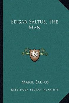 Paperback Edgar Saltus, The Man Book