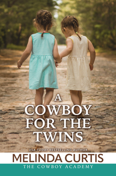 Library Binding A Cowboy for the Twins [Large Print] Book