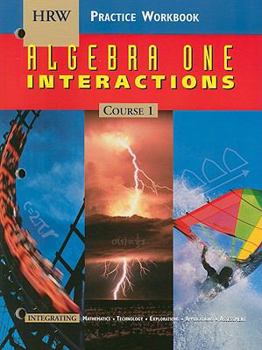 Paperback Algebra One Interactions Practice Workbook: Course 1 Book