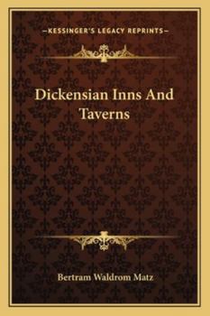 Paperback Dickensian Inns And Taverns Book