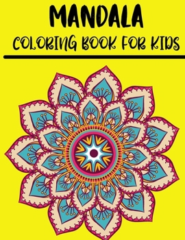 Paperback Mandala Coloring Book for Kids: Easy and Large Designs Book