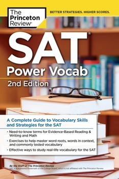 Paperback SAT Power Vocab, 2nd Edition: A Complete Guide to Vocabulary Skills and Strategies for the SAT Book