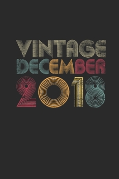 Paperback Vintage December 2018: Graph Paper Notebook / Journal (6" X 9" - 5 Squares per inch - 120 Pages) - Happy Birthday 1st Gift Idea Book