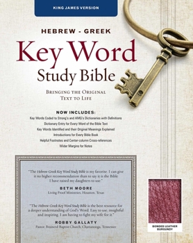 Bonded Leather Hebrew-Greek Key Word Study Bible-KJV: Key Insights Into God's Word Book