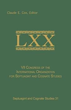 Paperback VII Congress of the International Organization for Septuagint and Cognate Studies Book