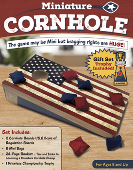 Hardcover Miniature Cornhole Set: Stars and Stripes Forever Gift Set Book