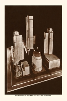 Paperback Vintage Journal Maquette of Metropolitan Square, New York City Book
