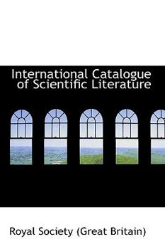 Paperback International Catalogue of Scientific Literature Book