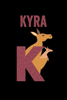 Kyra: Animals Coloring Book for Kids, Weekly Planner, and Lined Journal Animal Coloring Pages. Personalized Custom Name Initial Alphabet Christmas or Birthday Gift for Girls