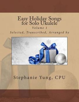 Paperback Easy Holiday Songs for Solo Ukulele Book