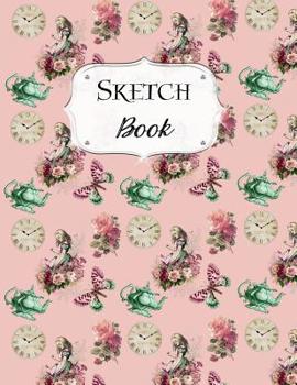 Sketch Book: Alice In Wonderland | Sketchbook | Scetchpad for Drawing or Doodling | Notebook Pad for Creative Artists | #5 | Pink