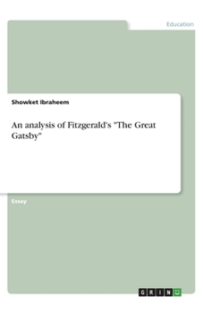 Paperback An analysis of Fitzgerald's The Great Gatsby Book