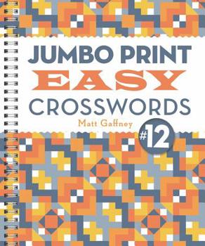 Paperback Jumbo Print Easy Crosswords #12 [Large Print] Book