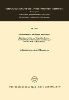 Paperback Untersuchungen an Ribosomen [German] Book
