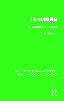 Paperback Teaching: A Psychological Analysis Book