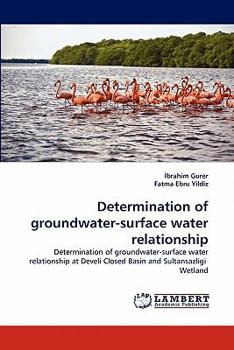 Paperback Determination of groundwater-surface water relationship Book