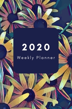 2020 Weekly Planner: Jan 1, 2020 to Dec 31, 2020, Daily Agenda, Appointment Log Book, Idea Gift for Christmas Festival, Diary Organizer With Calendar ... Pocket Size Notebook 6"x9", Floral Cover