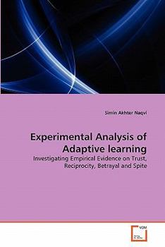 Paperback Experimental Analysis of Adaptive learning Book