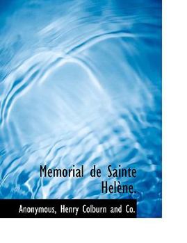 Paperback Memorial de Sainte Helene. Book