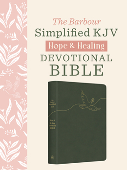 Imitation Leather The Hope & Healing Devotional Bible [Dark Sage Doves]: Barbour Simplified King James Version Book