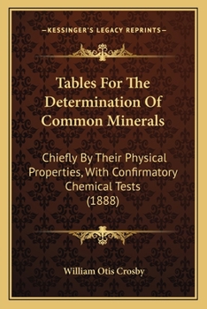 Tables for the Determination of Common Minerals