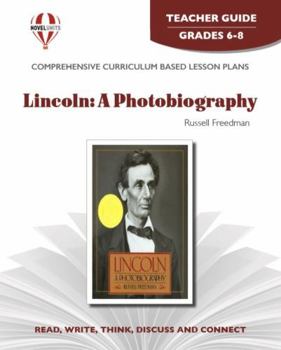 Paperback Lincoln: A Photobiography - Teacher Guide by Novel Units Book