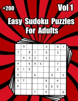 Easy sudoku puzzles for adults Vol 1: easy puzzles and brain games for adults, one sudoku puzzles per page, sudoku puzzle book for adults easy to medi