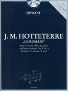 Paperback Hotteterre: Le Romain - Suite for Treble (Alto) Recorder & Basso Continuo Book