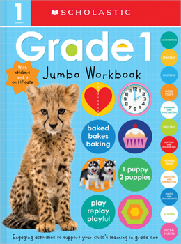 Paperback First Grade Jumbo Workbook: Scholastic Early Learners (Jumbo Workbook) Book