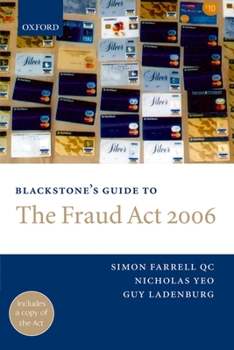 Paperback Blackstone's Guide to the Fraud ACT 2006 Book