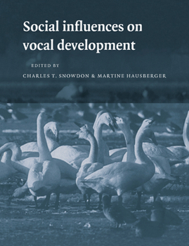 Paperback Social Influences on Vocal Development Book