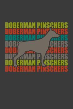 Doberman: 100 leere karierte Seiten ca. A5 (6"x9" niches) für Hundefreunde, Hundemütter und Hundeväter, Jungen, Mädchen, Kinder und Schülerinnen (German Edition)