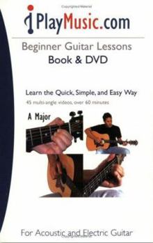 Paperback Beginner Guitar Lessons Book and DVD: Learn the Quick, Simple, and Easy Way Book