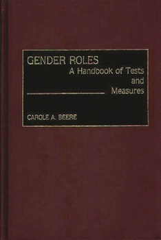 Hardcover Gender Roles: A Handbook of Tests and Measures Book