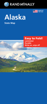 Map Rand McNally Easy to Fold: Alaska State Laminated Map Book