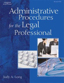 Paperback Administrative Procedures for the Legal Professional Book
