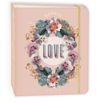 Calendar Papaya 2022 Hardcover Deluxe Planner: Love Book